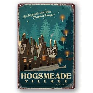 Hogsmeade Metal Sign